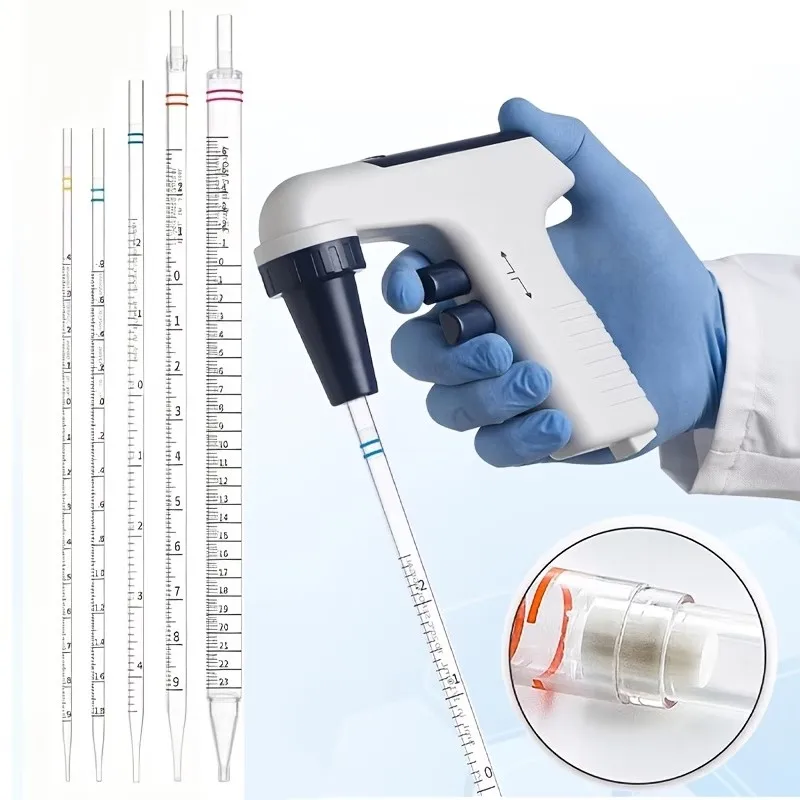 6-Pack/50-Pack Droppers/Reusable Droppers 1Ml/2Ml/5Ml/10Ml/50Ml with Clear Scale Markings, Suitable for Laboratory Use, Chemistry, Transferring Transparent Liquids, Teaching Experiments, Microbiology