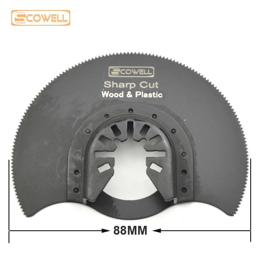 10 Pack Half Round Flush Segment Oscillating Saw Blade Suit For Non-Starlock Multi Tools Machines Wood Multimaster Saw Blades