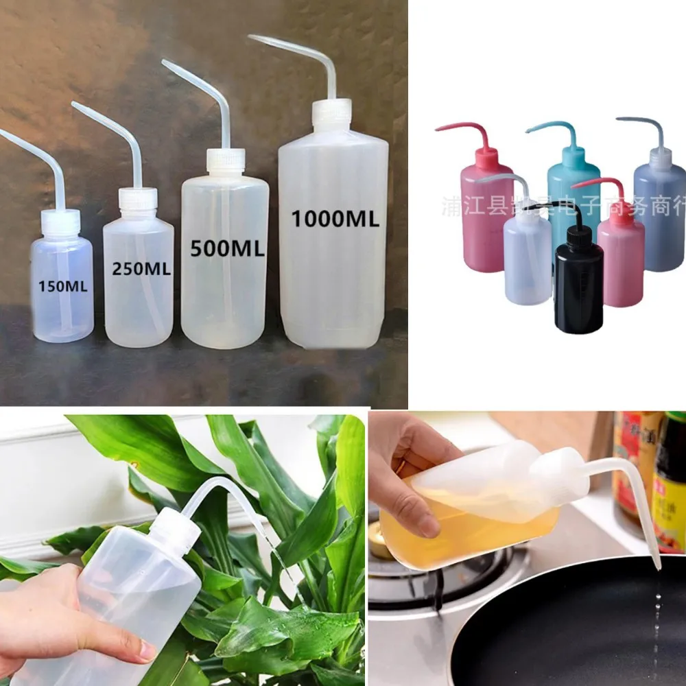 150/250/500/1000ML Watering Pot for Plant Meaty Alcohol Tattoo Glasses Cleaning Water Empty Container Sharp Mouth Squeeze Bottle