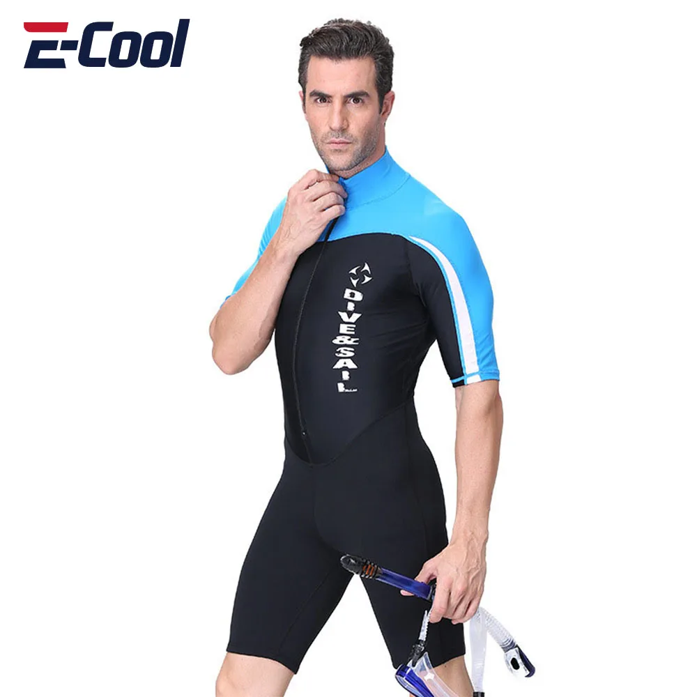 

Lycra Diving Suit for Men and Women Quick-dry Swimwear One Piece Swimsuit Back Zipper Sun Protection Swimming Surfing Clothing