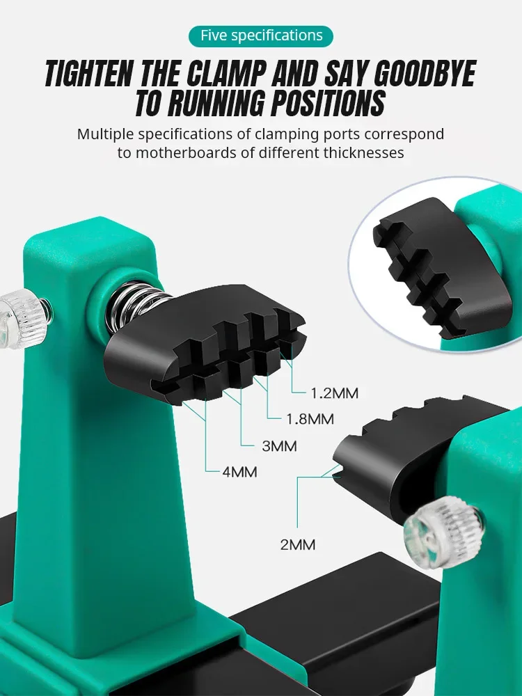 Adjustable MotherBoard PCB Holder 360 ° Rotation Printed Circuit Board Jig Soldering lron Assembly Stand Clamp Repair Tools