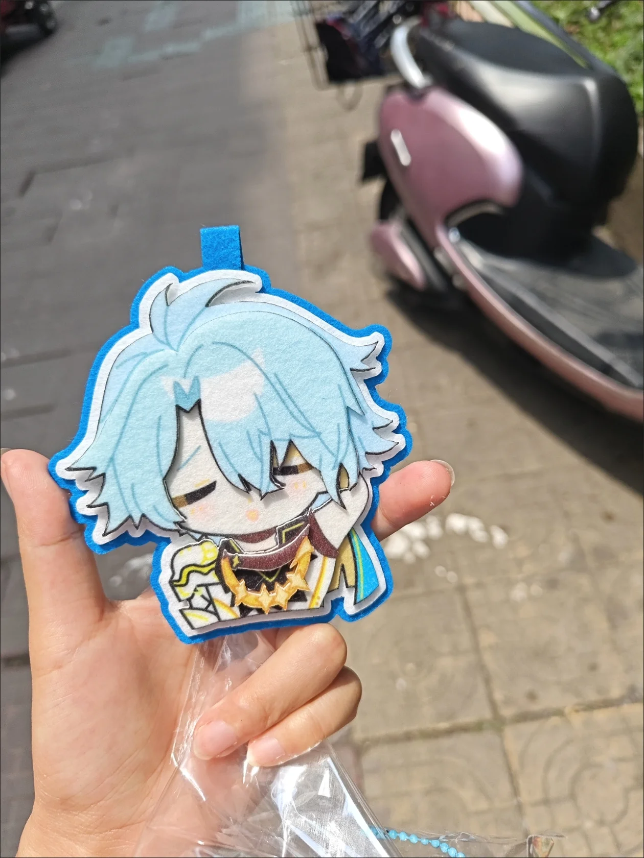 لعبة هونكاي: ستار السكك الحديدية غير المنسوجة التطريز المفاتيح الكرتون Phainon NeiKos496 قلادة كيرينغ حقيبة الملحقات هدية #5