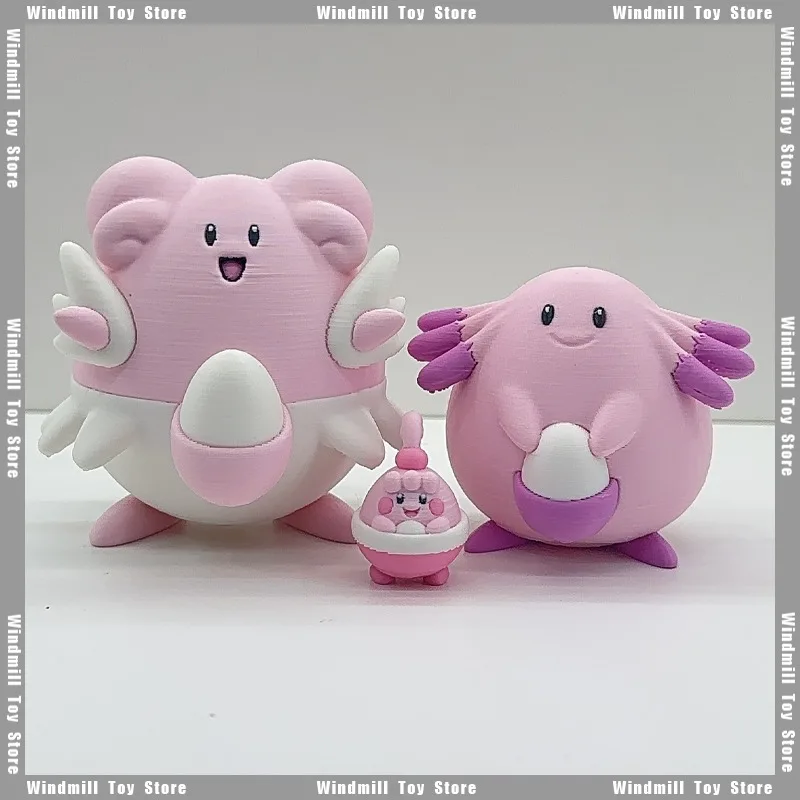 

3D Printing 1/20 Scale World Happiny Chansey Blissey Pokémon Game Peripheral PLA Collections Model Desktop Ornament Decoration