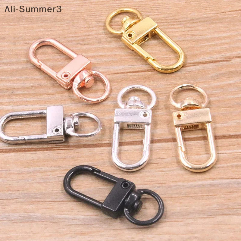 10 шт., металлическая универсальная пряжка, пряжка для сумки, разноцветная дополнительная пряжка для ключей, пряжка из сплава, пряжка-лобстер, аксессуары для сумки