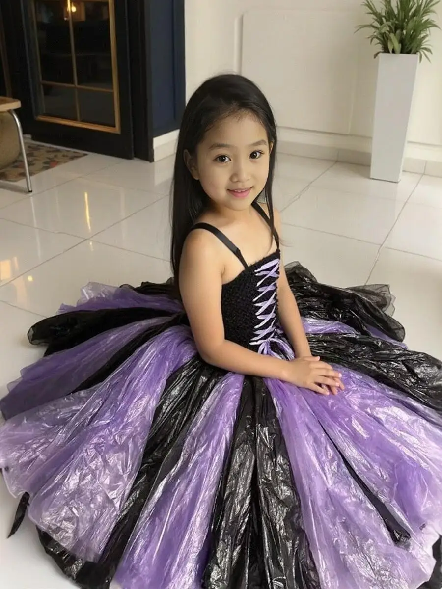 로우인 어린이 소녀 환경 친화적 수공예 재료 반제품 창의적인 유치원 공연