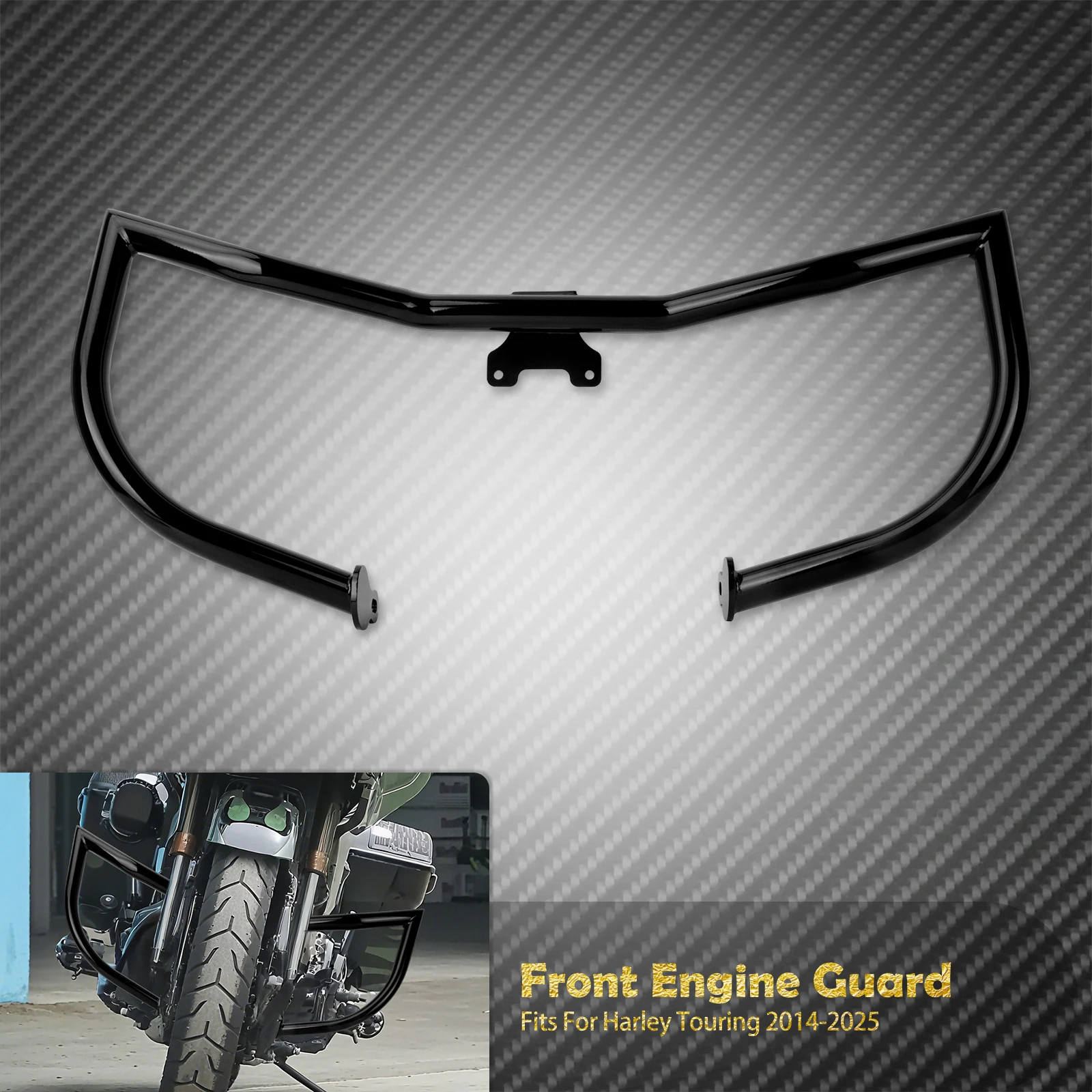 Motorrad Sturzbügel Highway Crash Bar Pumper für Harley Touring Ultra Limited Road King Electra Street Glide 2014-25