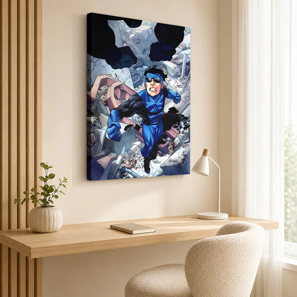Invincible in a Ruined City Framed Canvas Print Poster Personalized Photo Travel Landscape Wall Paintings Decoration for Hotel