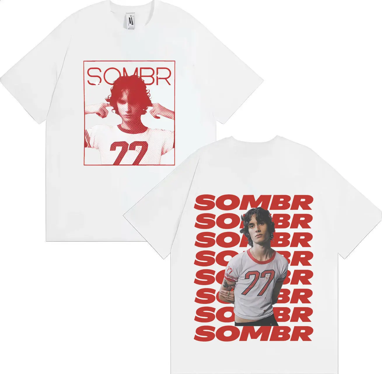 Streetwear SOMBR The Late Nights Young Romance Tour 2025 Gothic Music Teenagers Y2K T-Shirt Mens Women Oversized Tee Unisex Tops