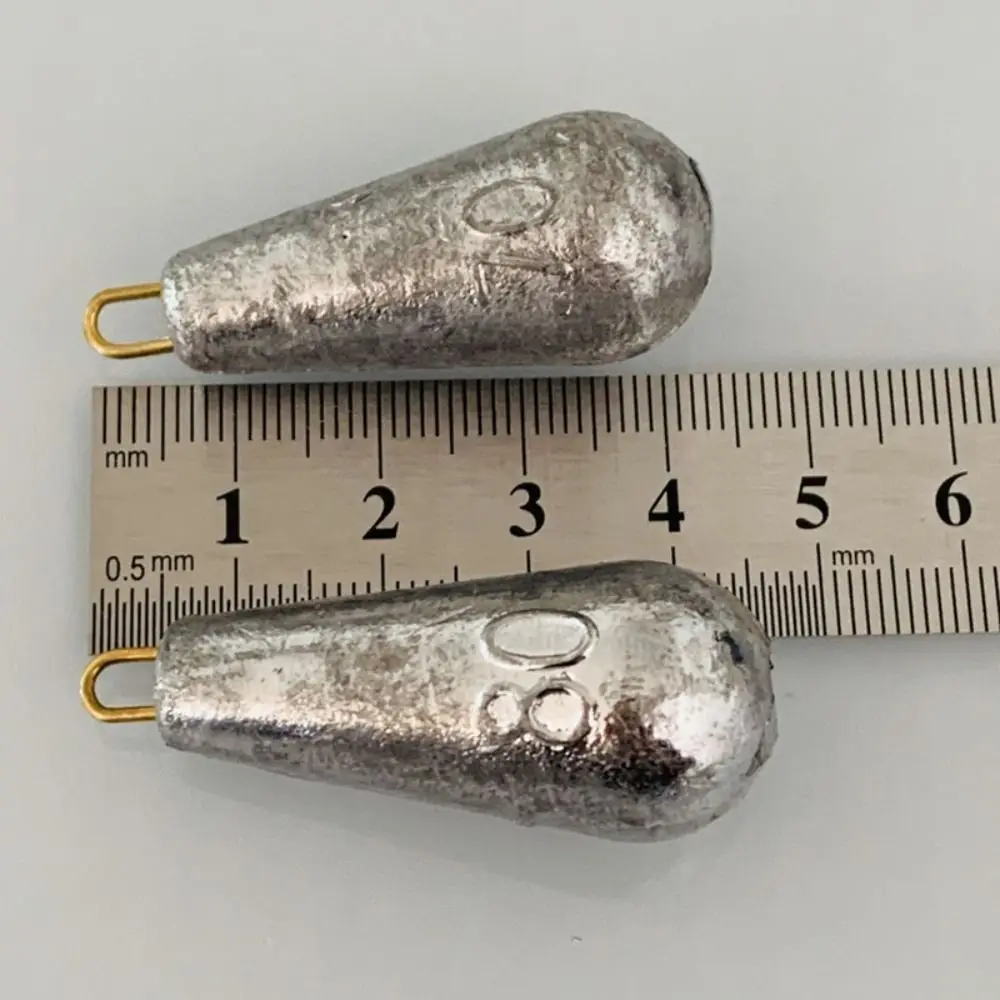

1/2/3/5/10/20pcs 5g-80g Fishing Lead Sinkers Lead Carp Fishing fishing Weight weight Teardrop shape Fishing Weight Sinker