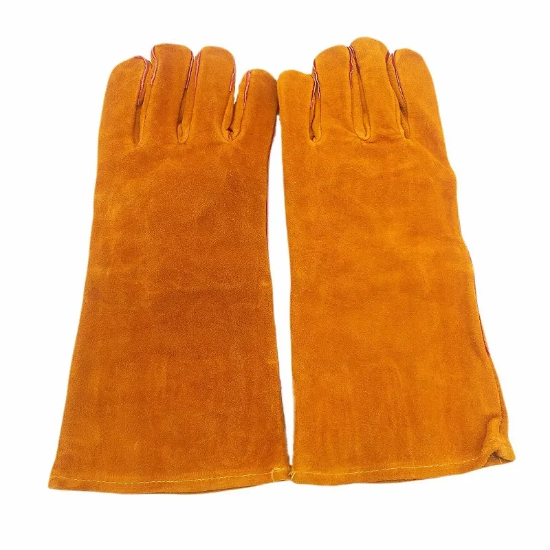 Welding Gloves Good Sweat Absorption and Heat Insulation Welding Gloves Welder Fireplace Stove Glove Baking Grill Gloves