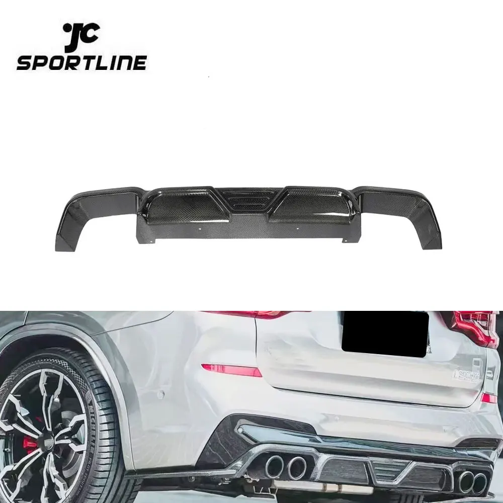 

For BMW X3M F97 Carbon Fiber Rear Bumper Diffuser Lip Splitter 2019 2021