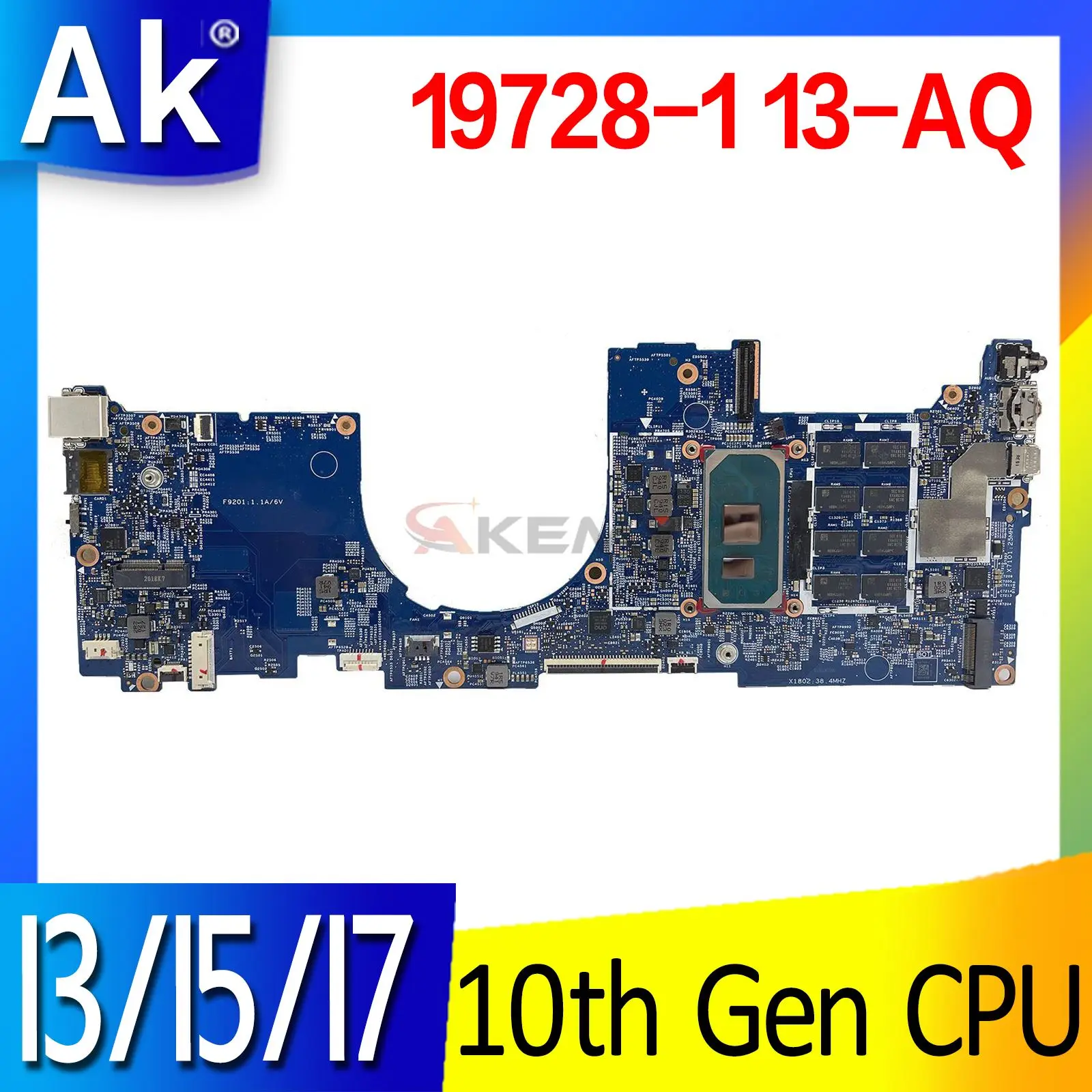 

Материнская плата для ноутбука HP ENVY 13-AQ 19728-1 i5-1035G1 i7-1065G7 RAM 8G L70927-601 L72584-601, материнская плата для ноутбука, протестирована нормально