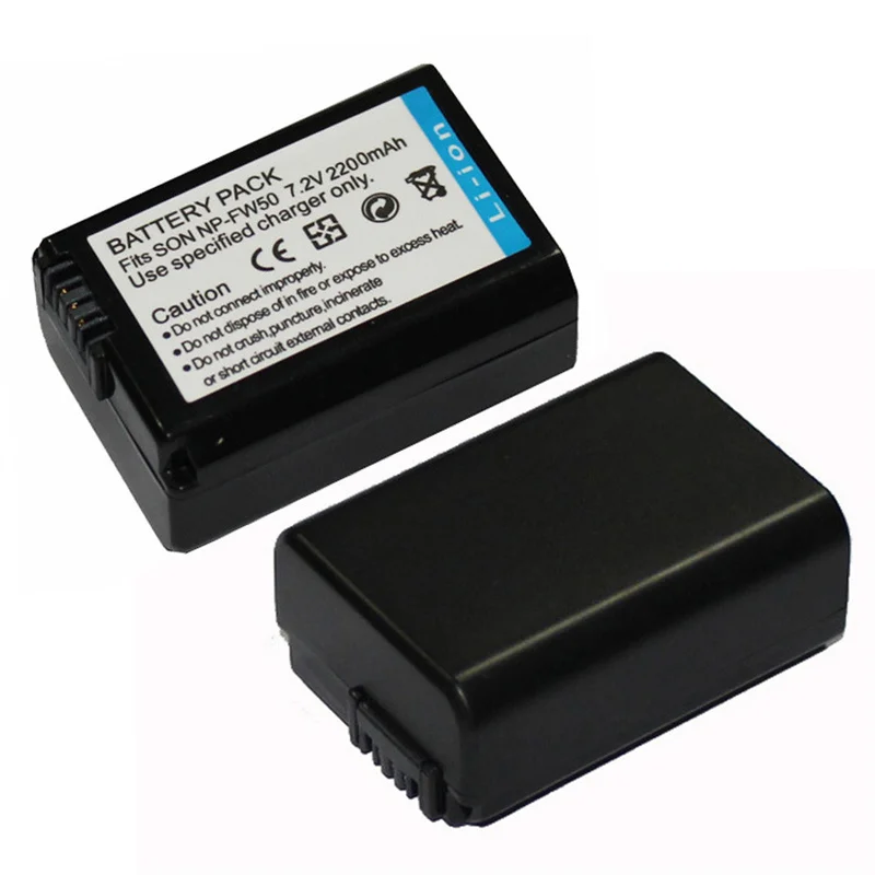 Akumulator litowo-jonowy 2200mAh FW50 i ładowarka do Sony NP-FW50 Alpha NEX-5N a6500 a6300 a6000 a5000 a3000 NEX-3 Parts