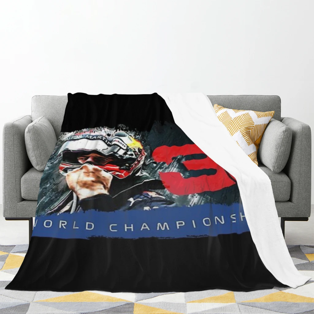 Max Verstappen F1 CHAMPION Comfortable Flanne Blanket Fluffy Soft Bedroom Decor Sofa Blankets Comforter Home and Decoration