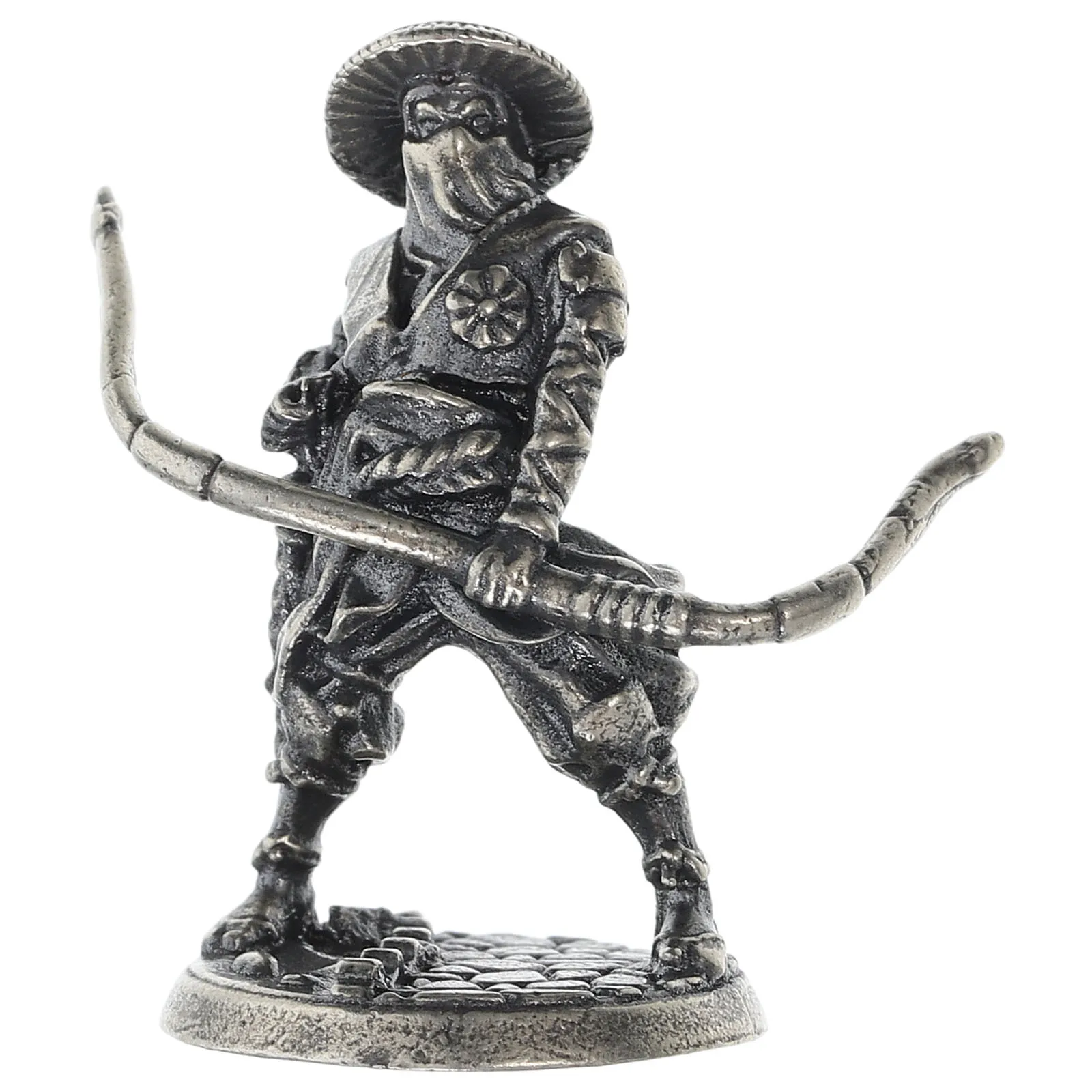 

Samurai Statue Garden Decor Micro Japanese Home Glass Figurines Animals Gorilla Car Toy Caulys Statues Outdoor