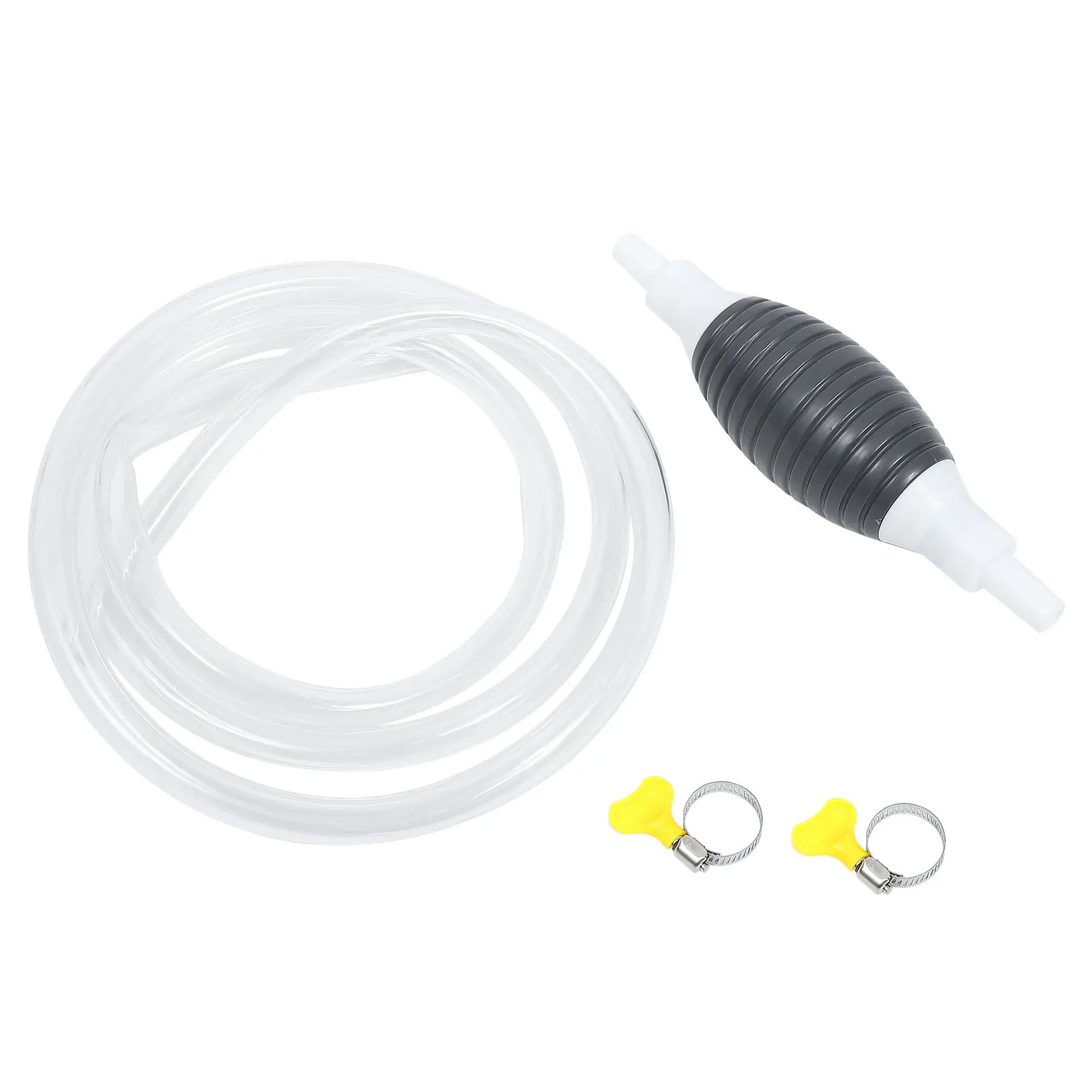 1Set Simple Manual Siphon Pump Transparent Petrol Resistant Hose for Fuel Oil Water Transfer Car Accessories Fish Tank Portable