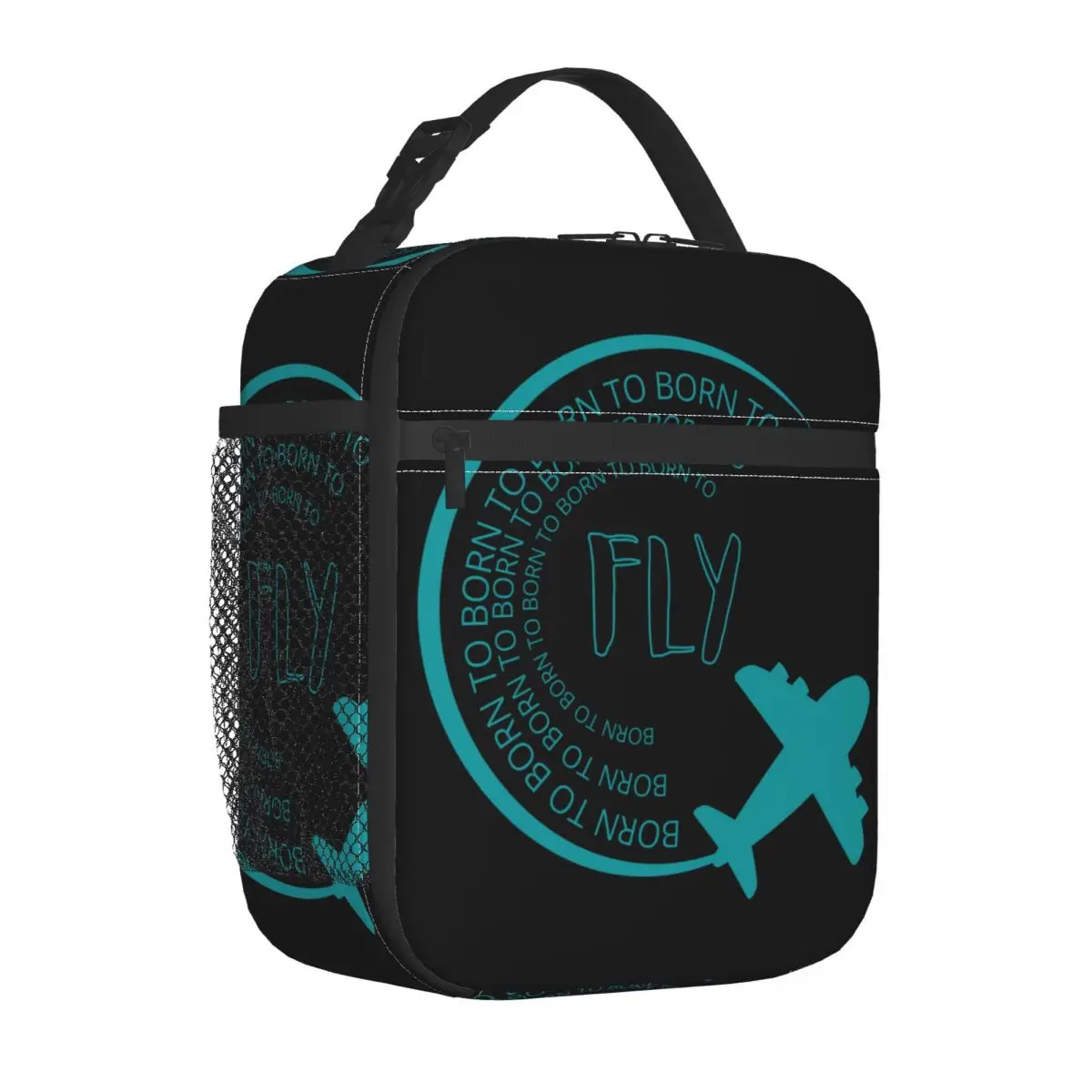 Custom Born To Fly Lunch Bag Men Women Cooler Thermal Insulated Lunch Box for Adult Office