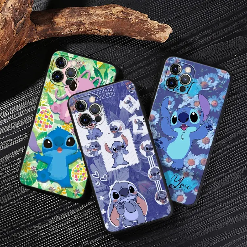 

Cute Baby Stitch Case For iPhone 17 16 15 14 13 12 11 Pro Max Plus Back Cover For iPhone 17 Pro 17E Air 16e Protect Soft Funda