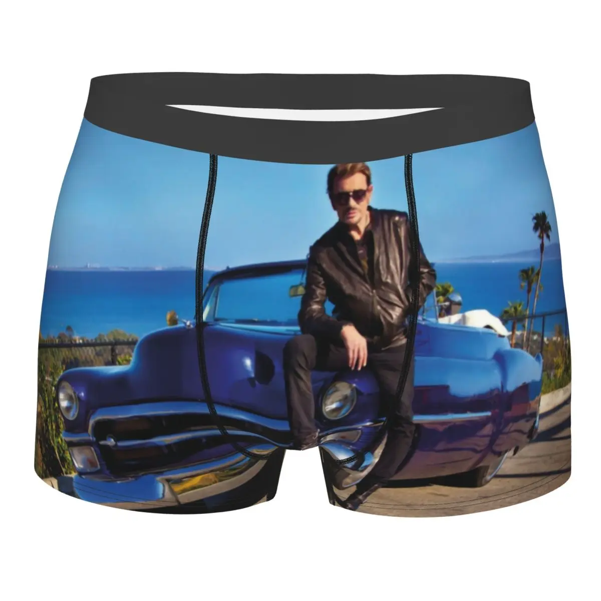 

Copie De Masque Johnny Hallyday Boxer Shorts Men 3D Printed Male Stretch Underwear Panties Briefs