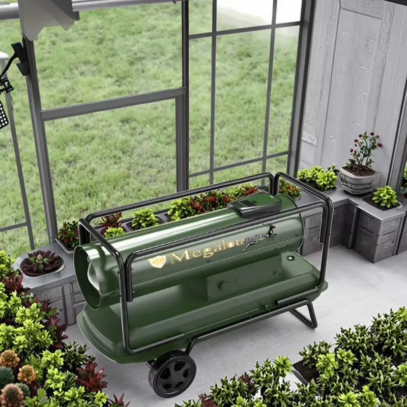 60kW Agricultural Thermostat Control Panel Greenhouse PTC Ceramic Heating Stainless Steel Air Cannon Heater