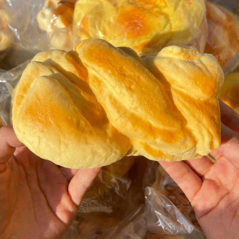 Juguete Antiestrés de Pan con Aroma a Leche, Juguete Sensorial de Pan Desgarrado Realista, Juguete de Compresión de Rebote Lento para Niños y Adultos
