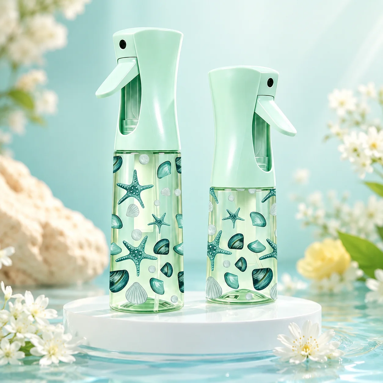 200/300ml Continuous Mist Spray Bottle, Refillable Fine Mist Sprayer for Hair Styling, Plants, Salon, Home & Travel