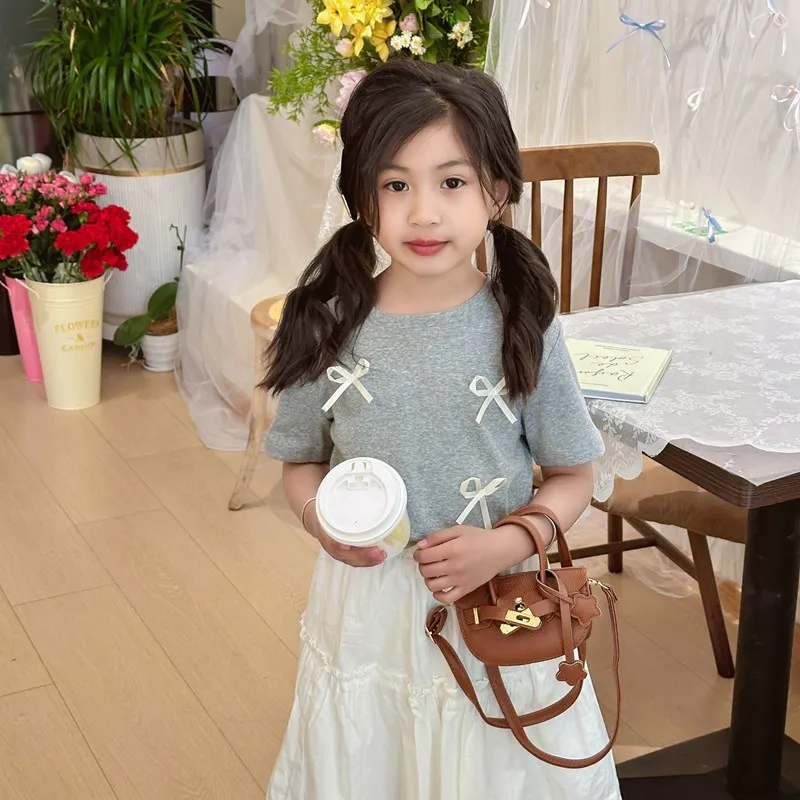 Fashion Children's Semi-circular Shaped Shoulder Bag Girl Handbag PU leather Mini Cute Flap Messenger Bags Coin Purse