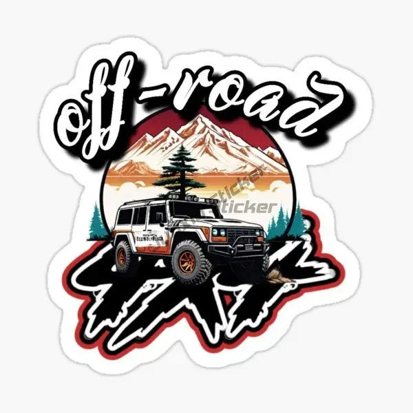 4x4 Off Road PVC Personalized Car Stickers for Van Motorcycle Bicycle Helmet Window Wall Fridge Table Decal Accessories
