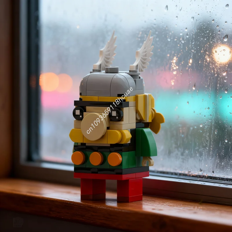 116pcs MOC Brickheadz Asterix Model Building Blocks Christmas Gift Construction Assemble Creative Toy Education Brick DIY Idea