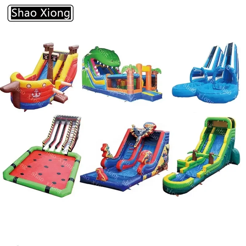 Outdoor Kid Adult Party Jumping Bouncy Castle Waterslide Inflatable Sliding Water Slide for Inflatable Swimming Pool Water