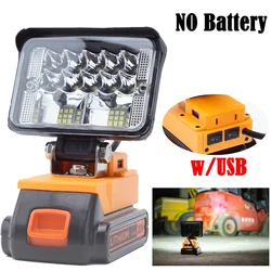 28W LED Work Light Suitable For Black & Decker 20V Lithium Battery w/USB Outdoor LBXR20 LB2X4020 LBXR2020（Not include battery）