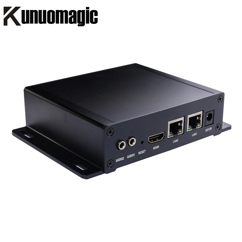 H.265 H.264 9in1 IPTV Transcoder IP إلى IP Transcoder مع SRT HLS RTMP RTSP HTTP UDP Unicast/Multicast