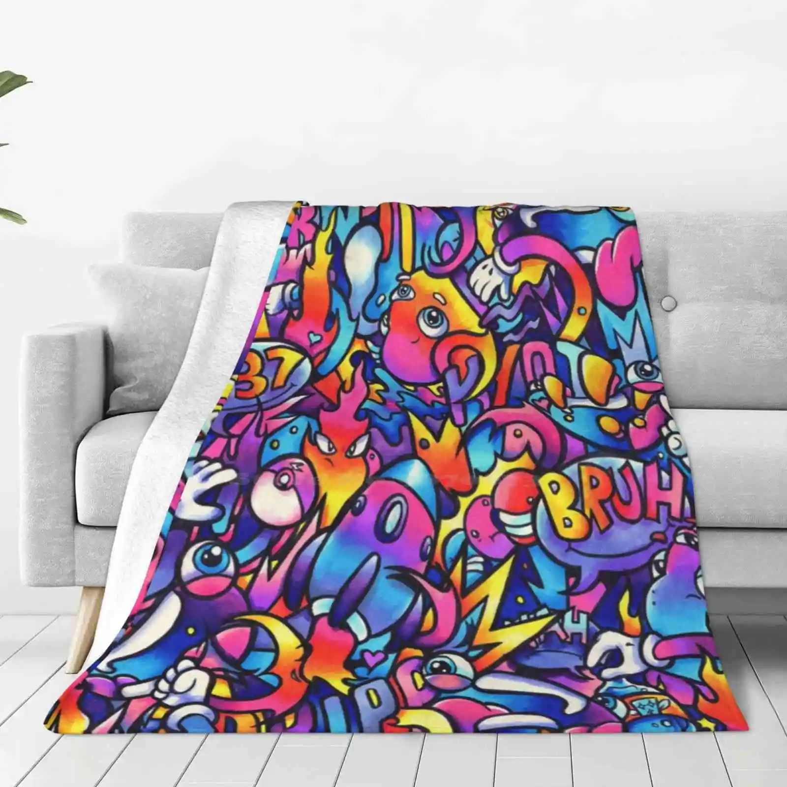 K Y O T O D R E A M S / / Copic Marker Doodle Top Quality Comfortable Bed Sofa Soft Blanket Doodle Art Vexx Art Gawx Art Copic