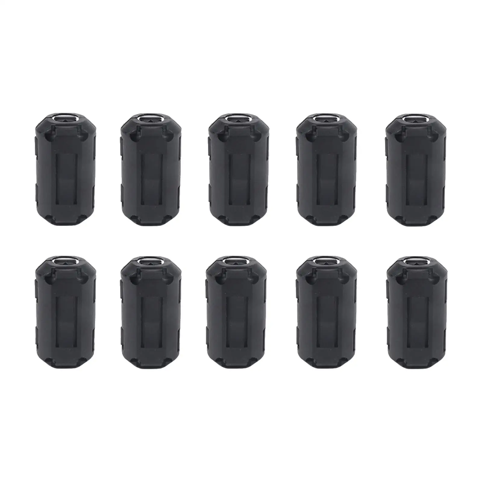 Set of 10 0.35in Clip On ferrite Ring Core Widely Used Professional Durable