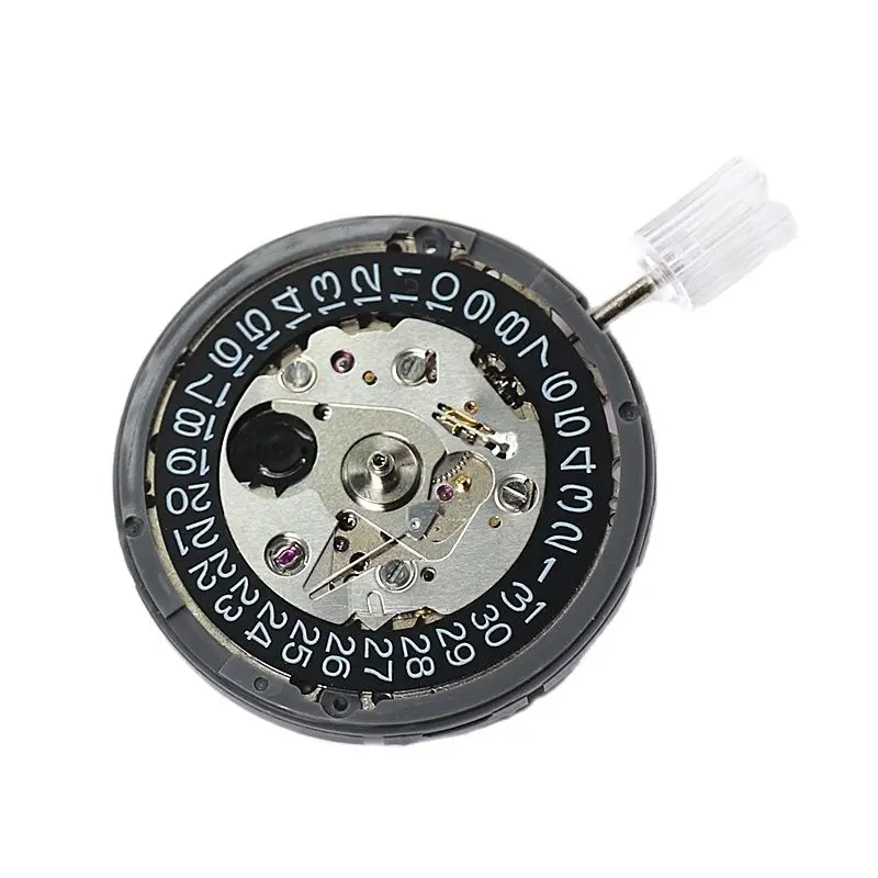 Nh35a Nh36a Black Calendar Day Dial Conversion crown at 3 at 3.8 Mechanical Automatic Nh35 Movement For Skx007 Watch Mod Part