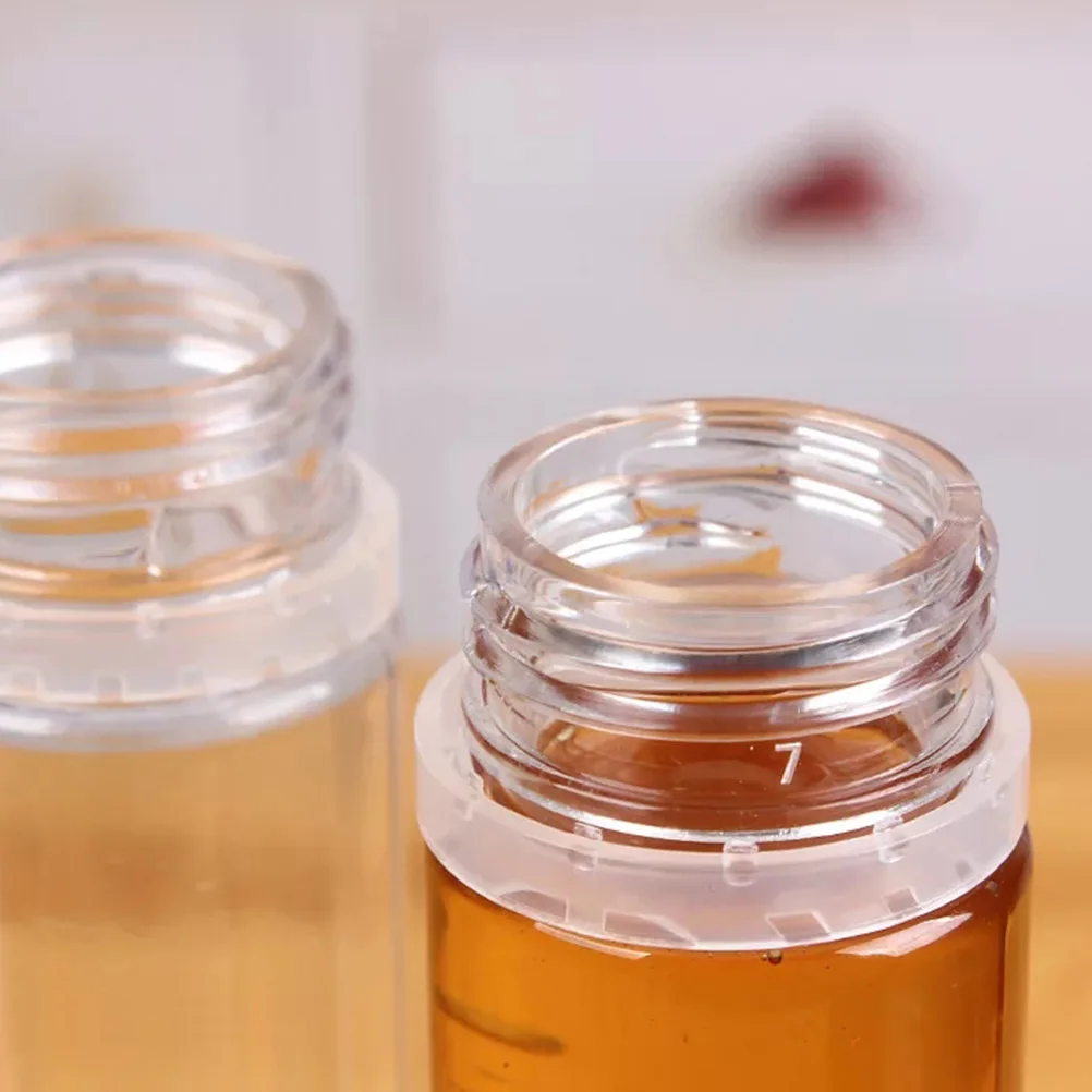 8pcs Portable Bottles White Clear Jars Set For Makeup Diy Clay Ingredients Storage Mica Powder Pigment Kit Container