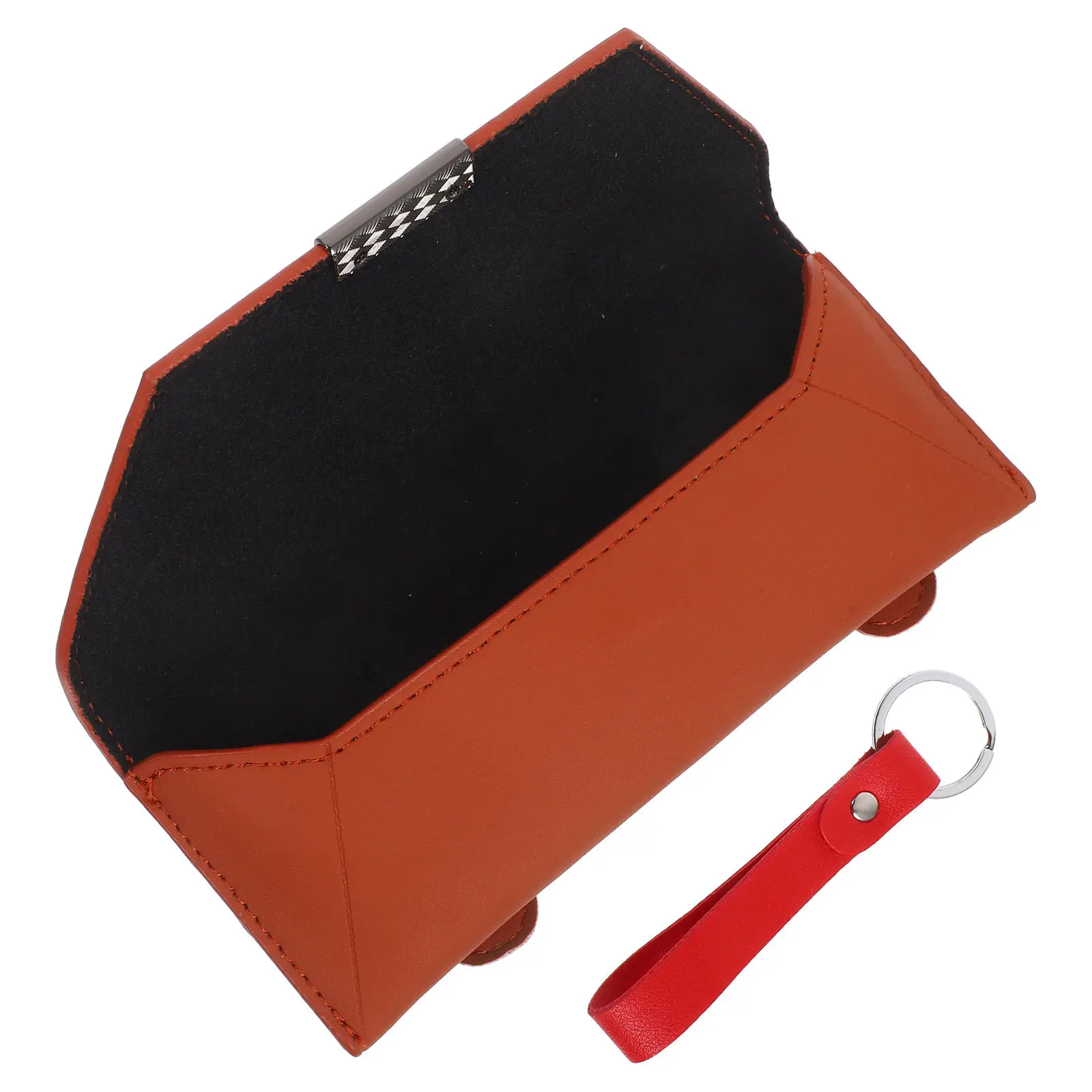 Sunglasses Holder for Car Sun Visor Mount PU Eyeglass Case Multifunctional Storage Box Tidy Interior Clutter Free