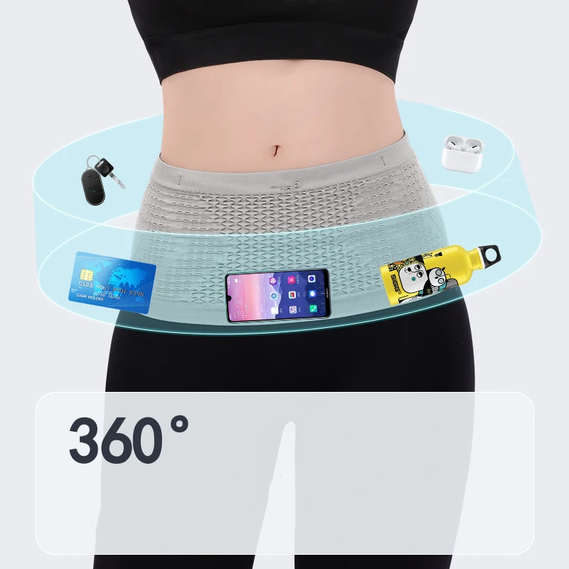 Lawaia Workout Fanny Pack for Women Invisible Waist Bag 1pc High Elasticity Non-slip Breathable and Large Capacity Run Riñonera