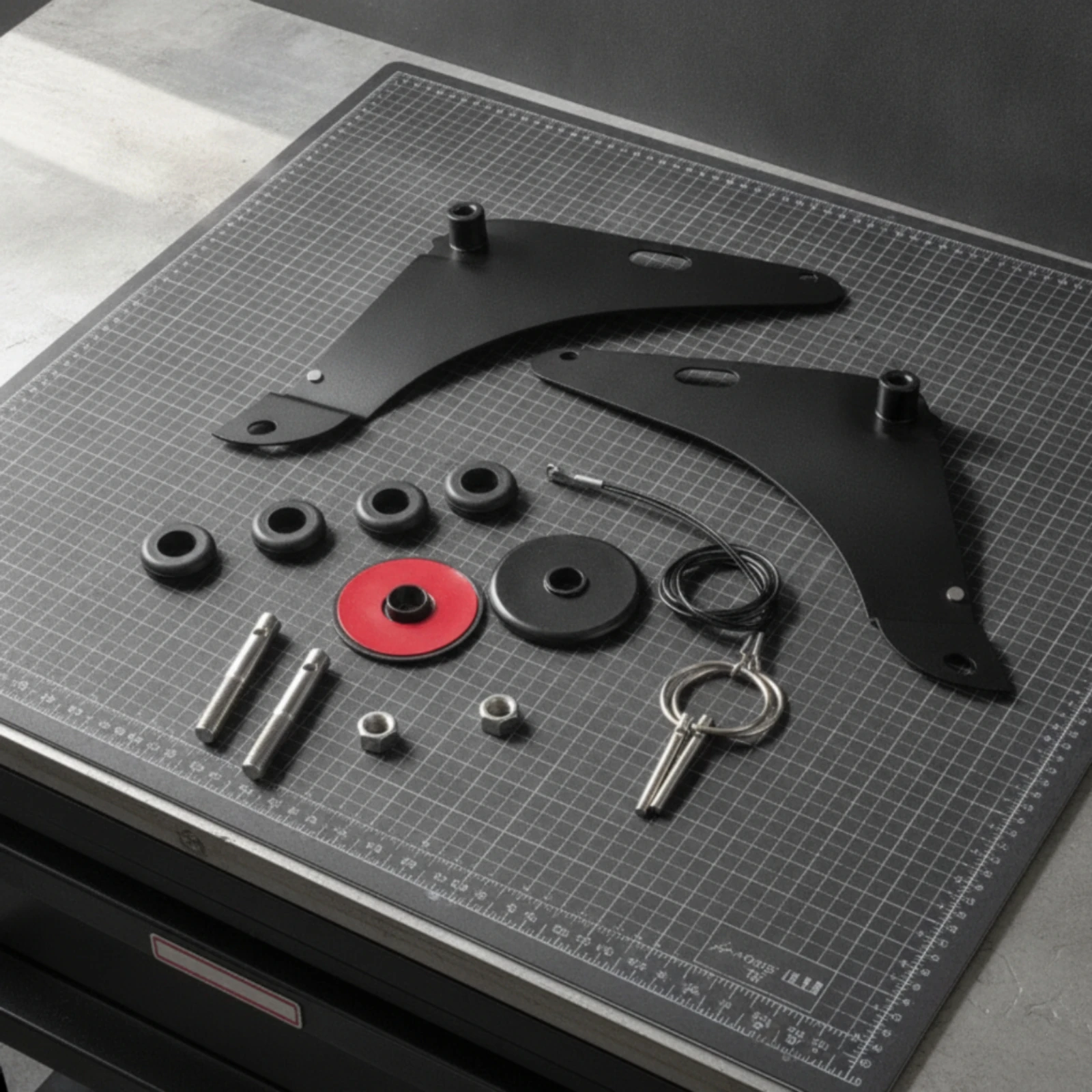 Hood Pin Bracket Kit Rugged Hood Pin Kit with Brackets Slimline Strong for Car Builders, Track Days