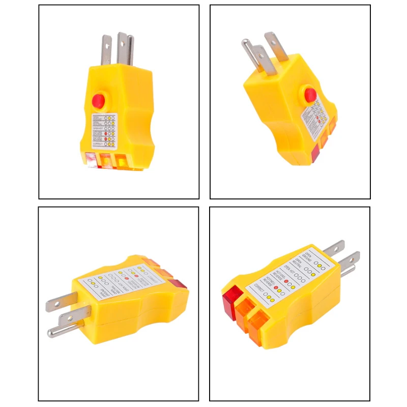 Socket Power Neutral Wire Receptacle Testers Socket Safety Detectoren Check Receptacle Testers Handheld elektricien Tools