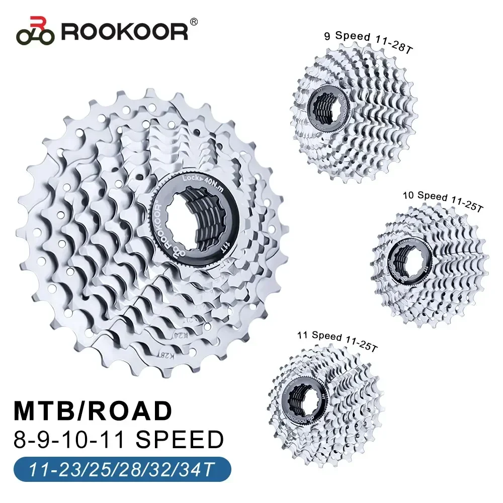 

Велосипедная кассета ROOKOOR, 8/9/10/11 скоростей, 11-25 зуб./28 зуб./32 т/34 зуб. для ступицы HG/SHIMANO/SRAM, горного велосипеда, MTB, маховик, детали велосипеда