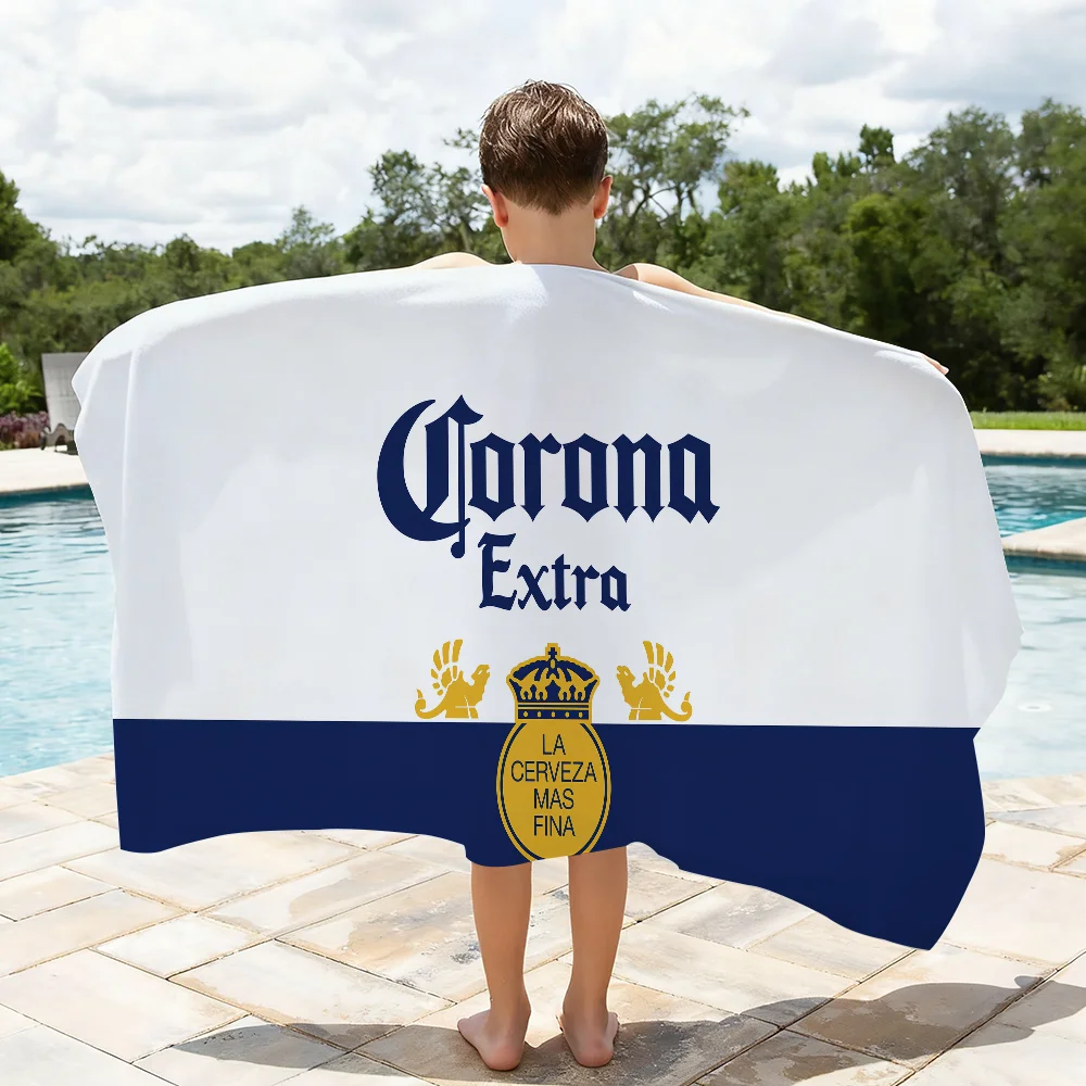 Drink C-Corona Extra Towel Quick Dry Absorbent Beach Towel for Sports, Fitness, Swimming and Outdoor Activities