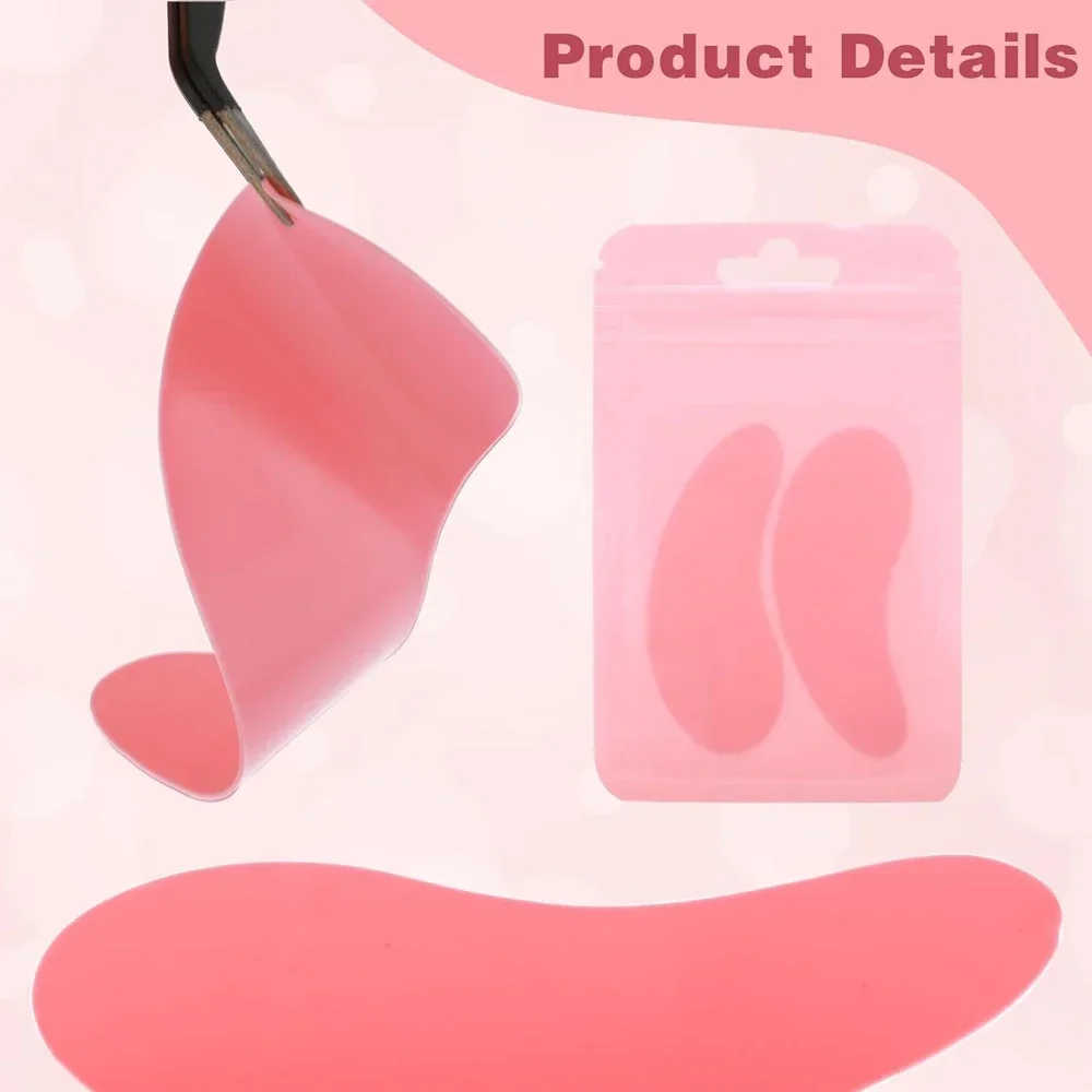 Reusable Eyelash Hydrogel Patches Under Eye Pads Silicone Stripe Lash Lift Curl Pads Lashlift Rods Eyelash Extension Makeup Tool