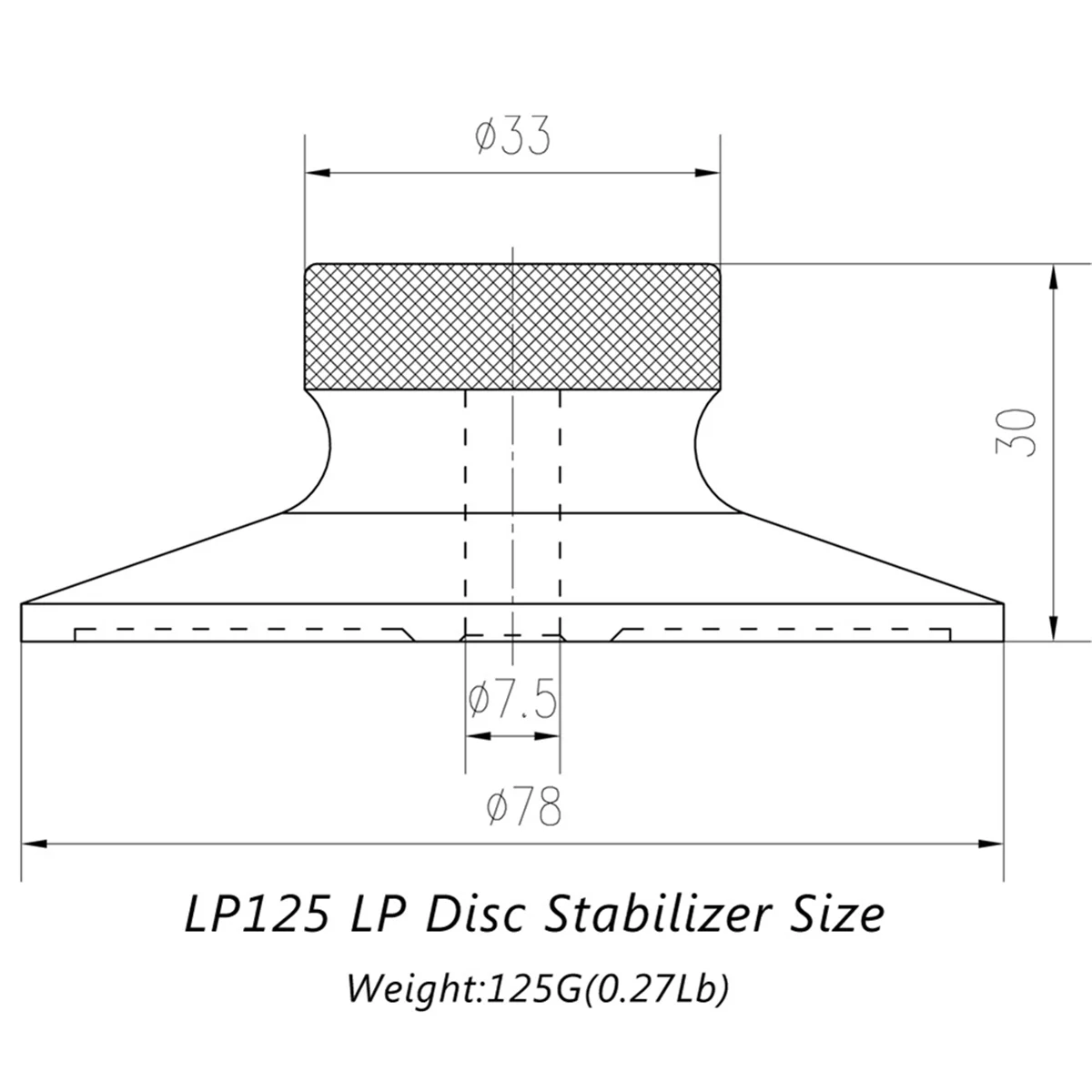 Record Weight Stabilizer Audio LP Vinyl Turntable Recorder Weight Clamp Stabilizer Vibration with Level Silver