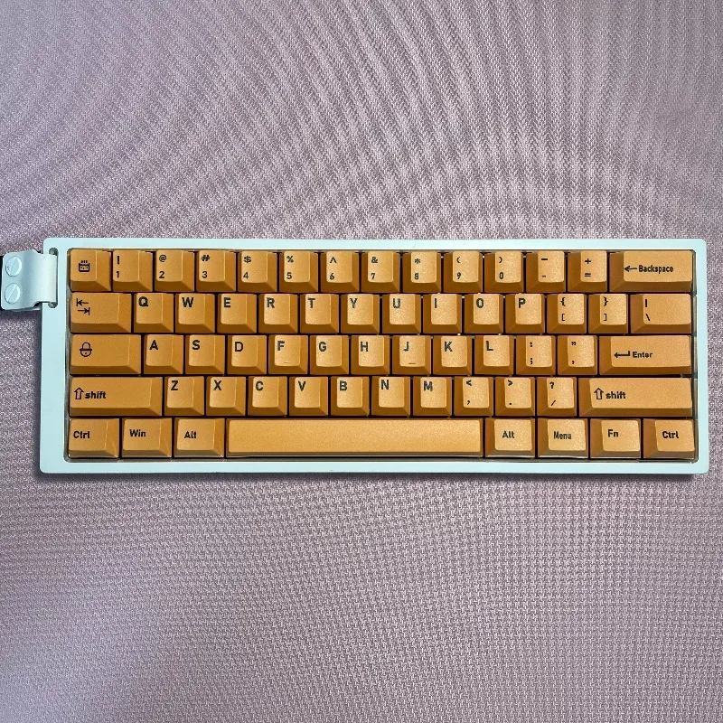 

Yellow Semi-transparent Keycaps Set Customized PBT Sublimation Cherry Profile Keyboard Cap for Mechanical Keyboard Accessories
