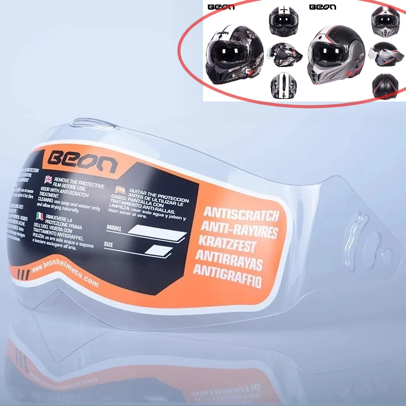 

For BEON B-707 Flip Up Helmet Lenses, Original B-707 Helmet Gold Visors Helmet Accessories