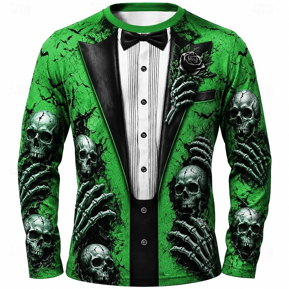 Halloween Dress Up Men's T Shi - Street Fashion Trends 评论和价格