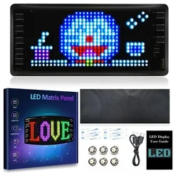 USB Mini LED Display displayowy 5V Panel Led z matrycą światła Bluetooth inteligentny kontrola aplikacji programowalny wyświetlacz LED