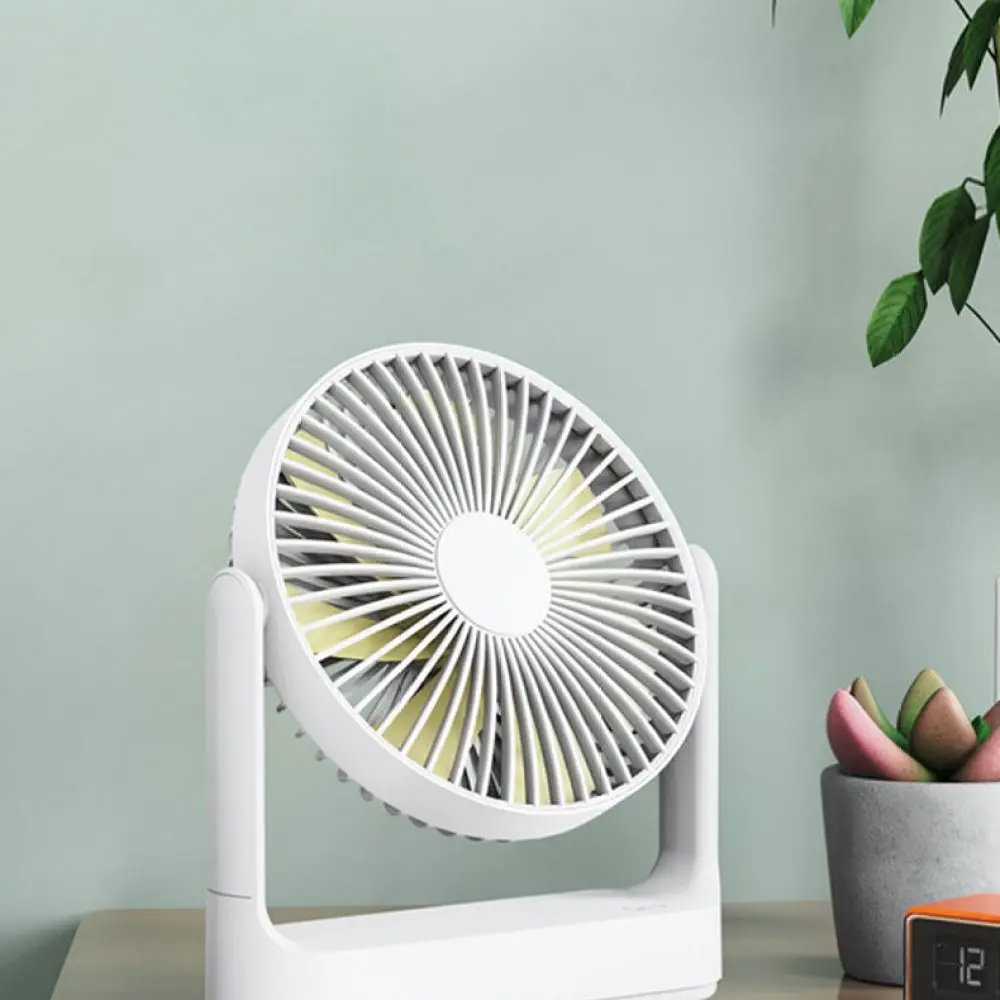 Rechargeable USB Wall Fan Desktop Cooling Blower Quiet Brushless Motor Portable Air Circulator For Bedroom Office Kitchen