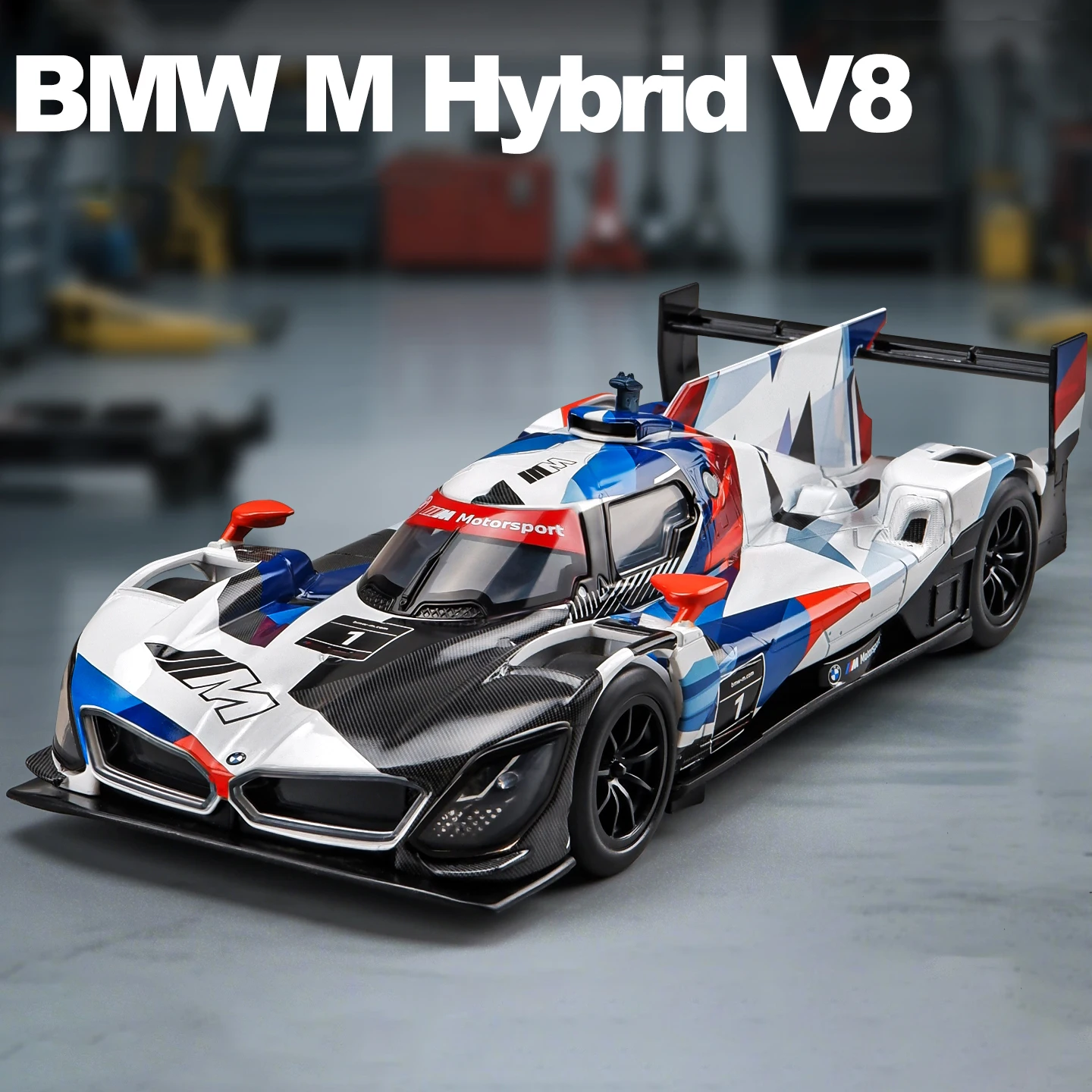 1:24 BMW M Hybrid V8 Super Racing Legering Automodel Geluid en licht Kinderspeelgoed Collectibles Verjaardagscadeau